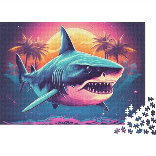 Traumhai Schwieriges 1000-teiliges Puzzle Hai Für Kinder Und Erwachsene Pädagogisches Stressabbau-Game 1000pcs (75x50cm) von UAPZISKCL