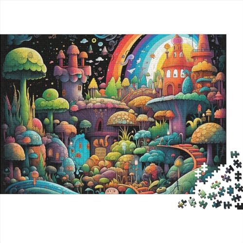 Traumschloss Kreatives Lernspielzeug 1000-teilige Cartoon Puzzle Puzzles Herausforderung Meets Lernen Wohnkultur Kunsthandwerk 1000pcs (75x50cm) von UAPZISKCL