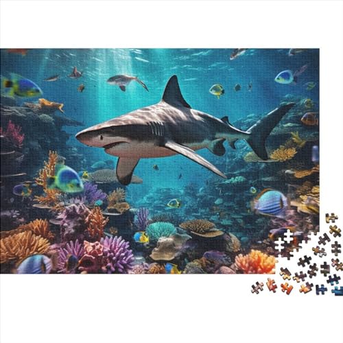Unterwasserwelt Herausforderndes Wooden Puzzle Mit 1000 Teilen Hai Herausforderung Meets Lernen Perfekt Für Heimdekoration 1000pcs (75x50cm) von UAPZISKCL