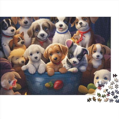 Welpen 1000-teilige Puzzle Puzzles Cartoon Holzpuzzles Puzzle Für Erwachsene Und Kinder Ab 14 Jahren Herausforderung Meets Lernen 1000pcs (75x50cm) von UAPZISKCL