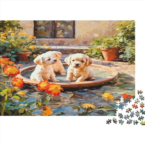 Welpen 1000-teiliges Lernspiel Puzzle Garden Herausforderungsspielzeug Für Kinder Und Erwachsene Wohnkultur Kunsthandwerk Holzpuzzles 1000pcs (75x50cm) von UAPZISKCL