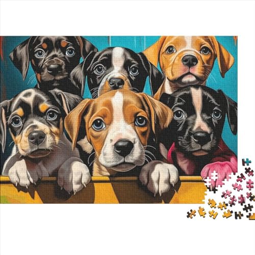 Welpen Puzzle mit 1000 Teilen für Erwachsene und Teenager Cartoon Naturpuzzle bezaubernde Landschaften - Geschenkidee für Sie oder Ihn 1000 Stück (75 x 50 cm) von UAPZISKCL