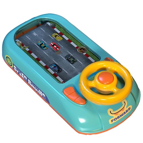 UATARU Electric Driving Simulation Steering Wheel Toy with Sounds, Car Adventure Games Speed Racing Car Toy for Toddlers (car) von UATARU