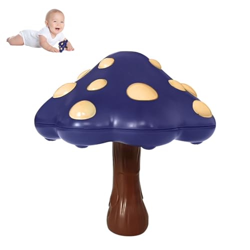 Floating Mushroom Bath Toy, Gyroscope Sprinkler, Bathtub Interactive Water Spray Shower Toy for Babies Kids (Blue) von UATARU