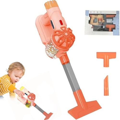 Kids Hoover Toy, Pretend Play Electric Vacuum Cleaner Toy Cordless with Flat Nozzle, Kids Sweepers Role- Playing (orange) von UATARU