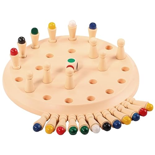Memory Chess Game, Enhance Color Cognitive with 24 Colored Chess Pieces, Travel Games Memory Chess Game, Enhance Color Cognitive with 24 Colored Chess Pieces, Travel Games von UATARU