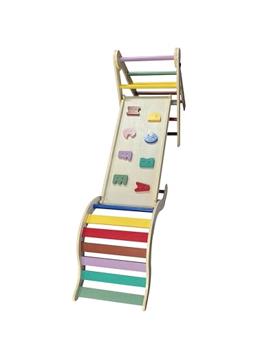 UBRAVOO Indoor Klettergerüst mit Dreieck, Leiter und Balancierpfad, 3-in-1 Multifunktionales Spielzeug für Kinder ab 3 Jahre UBRAVOO Indoor Klettergerüst mit Dreieck, Leiter und Balancierpfad, 3-in-1 Multifunktionales Spielzeug für Kinder ab 3 Jahre von UBRAVOO