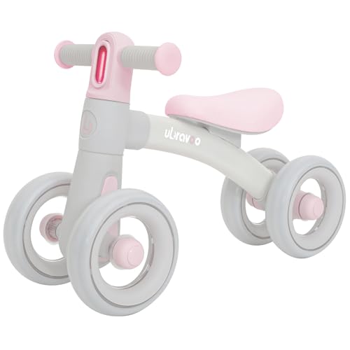 UBRAVOO Kinderlaufrad ab 1 Jahr, Baby Laufrad Spielzeug mit 4 Räder für 10-24 Monate,Erstes Vorschulfahrrad und erstes Reiten auf Spielzeug-Geschenken für Jungen Mädchen von UBRAVOO