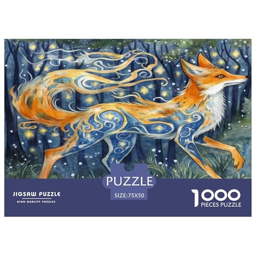 Fuchs Puzzlespiel 1000 Teile Erwachsene -Puzzle 1000 Stück Spiel Puzzles Für Erwachsene Kinder Puzzle Erwachsenen Puzzlespiel Puzzel 1000pcs (75x50cm) von UBZKJDEUI