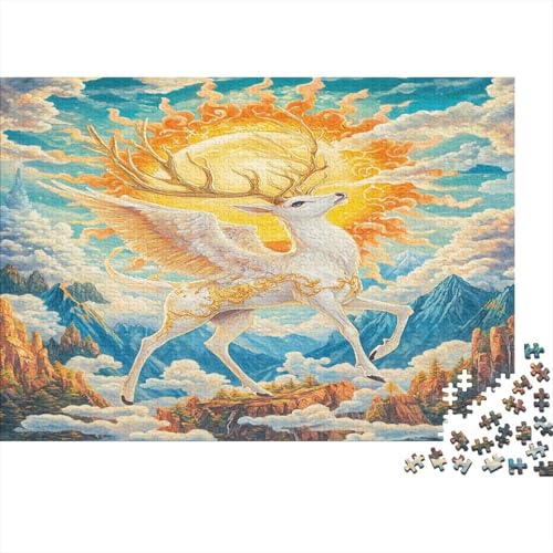 Hirschgott Puzzle 1000 Teile Für Erwachsene Und Kinder Ab 14 Jahrenfür Stressabbauer Puzzlespiel Erwachsenen Puzzlespiel Puzzel 1000pcs (75x50cm) von UBZKJDEUI