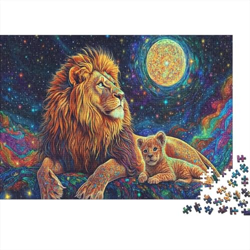 Löwe Puzzle 1000 Teile Erwachsene, Puzzlespiel Jigsaw Puzzles Erwachsenen Puzzlespiel Puzzel 1000pcs (75x50cm) von UBZKJDEUI