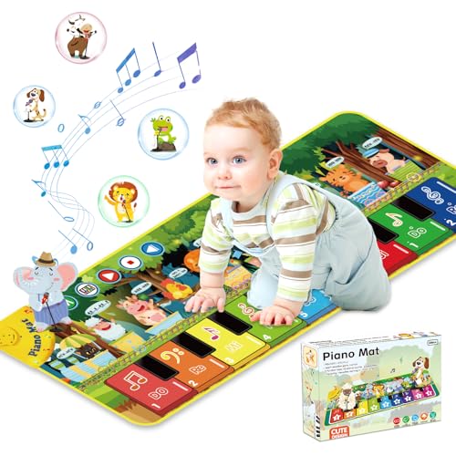 UCAMP Musikmatte mit 10 Tieren,Piano Matte für Kinder Baby Spielzeug ab 1 Jahr,Baby Spielzeug Musik Klaviermatte Tanzmatte Keyboard Kinder,für Jungen Mädchen 2 3 4 5 Jahre UCAMP Musikmatte mit 10 Tieren,Piano Matte für Kinder Baby Spielzeug ab 1 Jahr,Baby Spielzeug Musik Klaviermatte Tanzmatte Keyboard Kinder,für Jungen Mädchen 2 3 4 5 Jahre von UCAMP