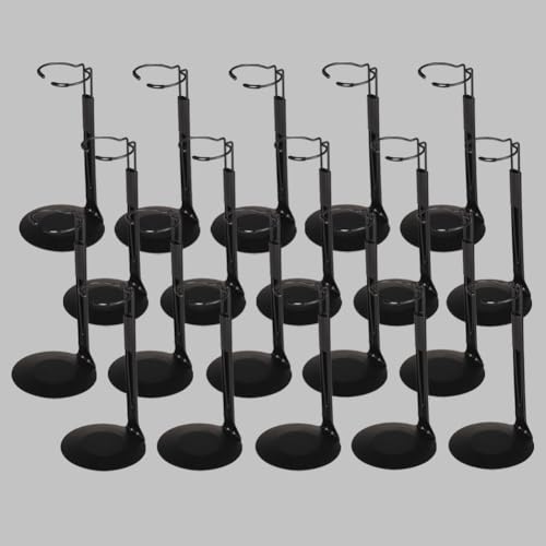 UCanaan 20 Stück Puppenständer - Action Figur Ständer mit erweiterbarem Taillendraht für 8„-14“ Puppen Puppenständer für 8 bis 12inch Puppen geeignet für 1/6 Puppen Zubehör, Action Figur Ständer von UCanaan