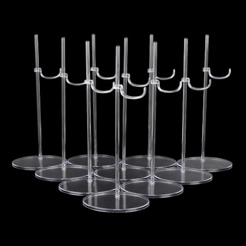 UCanaan 6 Stück Puppenständer Display-Halter für Puppen Transparentes Modell Support Frame Prop Up Girl Dolls Geeignet für 11''-13'' Inch 1/6 Puppen Zubehör Puppenständer Puppenvitrine von UCanaan