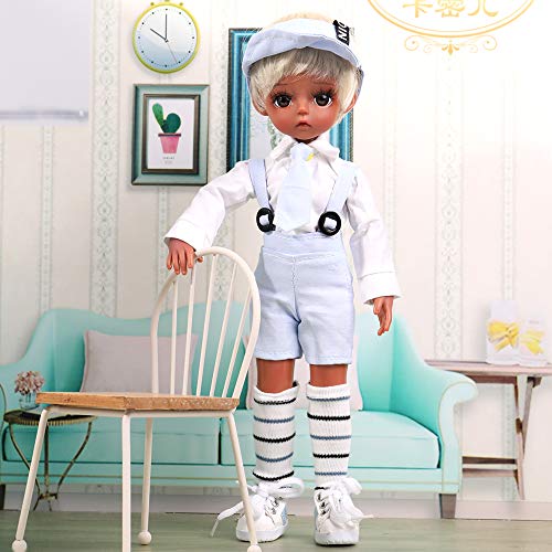 UCanaan BJD Puppe,1/6 SD Schwarze Puppen 12 Zoll 19 Kugelgelenkpuppe DIY Spielzeug mit Full Set Kleidung Schuhe Perücke Make-up, Mädchen-(ZHF02) von UCanaan