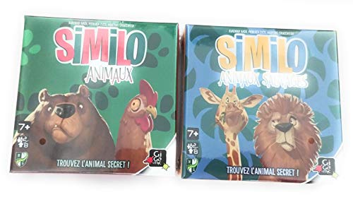 UDC Gigamic, Set mit zwei Spielen: Similo Tiere und Similo Wildtiere, 7 Jahre und älter. von UDC