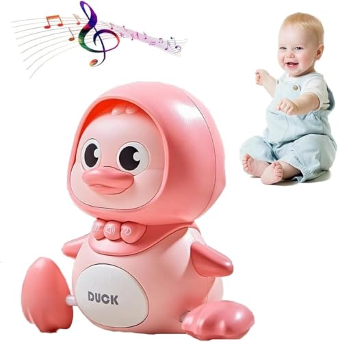 Tummy Time Duck-Familienspielzeug, laufende Ente mit Baby-Enten, 3er-Pack schwingende Enten-Bauchzeit, Babyspielzeug 6–12 Monate, mehrere Modi, leuchtendes und kriechendes Enten-Bauchzeitspielzeug(Duc von UDNDASBE