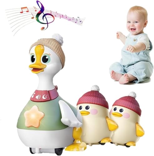 Tummy Time Duck-Familienspielzeug, laufende Ente mit Baby-Enten, 3er-Pack schwingende Enten-Bauchzeit, Babyspielzeug 6–12 Monate, mehrere Modi, leuchtendes und kriechendes Enten-Bauchzeitspielzeug(Duc Tummy Time Duck-Familienspielzeug, laufende Ente mit Baby-Enten, 3er-Pack schwingende Enten-Bauchzeit, Babyspielzeug 6–12 Monate, mehrere Modi, leuchtendes und kriechendes Enten-Bauchzeitspielzeug(Duc von UDNDASBE