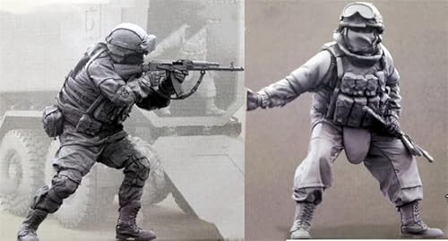 UDNDASBE 1/35 European Commando Soldier Resin Model Kit Unbemalt und unmontiert Soldier Resin Model Kit (2-Personen) //h9B7O30 von UDNDASBE