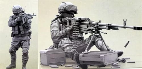 UDNDASBE 1/35 European Commando Soldier Resin Model Kit Unbemalt und unmontiert Soldier Resin Model Kit (2-Personen) //h9B7O51 von UDNDASBE