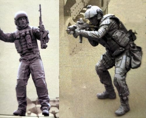 UDNDASBE 1/35 European Commando Soldier Resin Soldier Model Kit unbemaltes und unmontiertes Resinmodell (2 Personen)//k9S7z15 von UDNDASBE