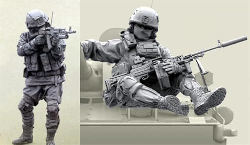 UDNDASBE 1/35 European Commando Soldier Resin Soldier Model Kit unbemaltes und unmontiertes Resinmodell (2 Personen)//k9S7z30 von UDNDASBE