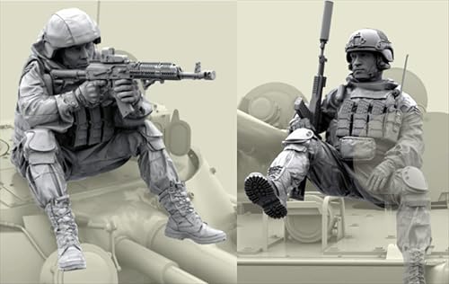 UDNDASBE 1/35 European Commando Soldier Resin Soldier Model Kit unbemaltes und unmontiertes Resinmodell (2 Personen)//k9S7z38 von UDNDASBE