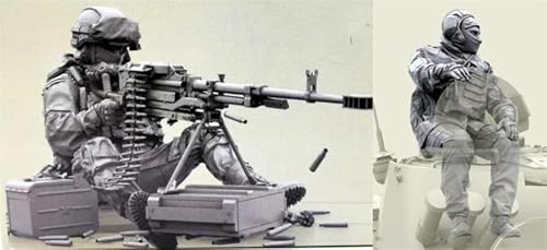 UDNDASBE 1/35 European Commando Soldier Resin Soldier Model Kit unbemaltes und unmontiertes Resinmodell (2 Personen)//k9S7z68 von UDNDASBE
