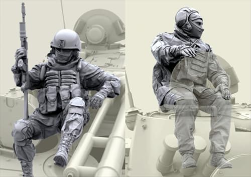 UDNDASBE 1/35 European Commando Soldier Resin Soldier Model Kit unbemaltes und unmontiertes Resinmodell (2 Personen)//k9S7z75 von UDNDASBE