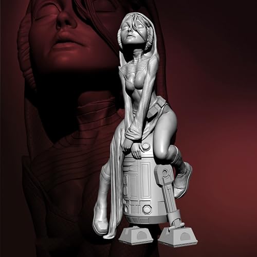 UDNDASBE 76mm Sci-fi Agentin Soldatin aus Resin Modellbausatz Unbemalt und unmontiert Soldatin aus Resin Modellbausatz //h7B6O1 von UDNDASBE
