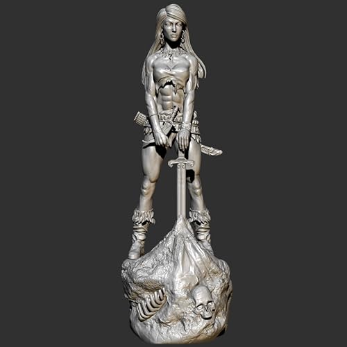 UDNDASBE 80mm Ancient Female Samurai Resin Soldier BausatzUnbemalte und unmontierte Figur Resin Modellbausatz //r7F3Z8 von UDNDASBE