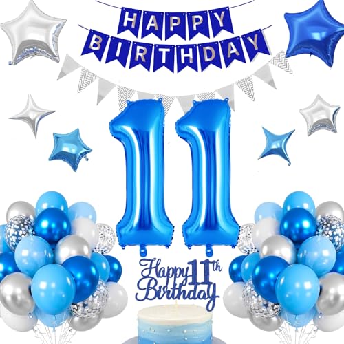 20.Geburtstag Dekoration,20 geburtstag Männer Blau,Geburtstagsdeko 20 jahre Männer,Luftballons 20.geburtstag Happy Birthday Girland Ballon 20 Deko zum Geburtstags,Geburtstagsdeko 20 Jahre Mann von UDRKFOPK
