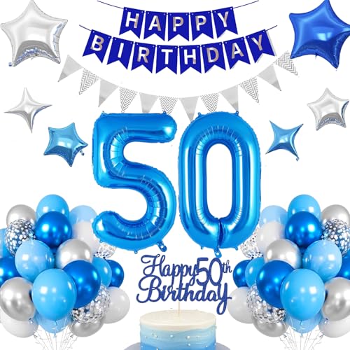 50.Geburtstag Dekoration,50 geburtstag Männer Blau,Geburtstagsdeko 50 jahre Männer,Luftballons 50.geburtstag Happy Birthday Girland Ballon 50 Deko zum Geburtstags,Geburtstagsdeko 50 Jahre Mann 50.Geburtstag Dekoration,50 geburtstag Männer Blau,Geburtstagsdeko 50 jahre Männer,Luftballons 50.geburtstag Happy Birthday Girland Ballon 50 Deko zum Geburtstags,Geburtstagsdeko 50 Jahre Mann von UDRKFOPK