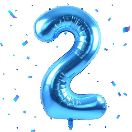 Blau Luftballon 2,Zahlen Luftballon Blau,40 Zoll Blau Folienballon 2,101cm Blau Zahlenballon 2 Helium Ballon Luftballon 2 Geburtstag für 2 Jahre Geburtstagsdeko Kinder Mädchen Junge Blau Luftballon 2,Zahlen Luftballon Blau,40 Zoll Blau Folienballon 2,101cm Blau Zahlenballon 2 Helium Ballon Luftballon 2 Geburtstag für 2 Jahre Geburtstagsdeko Kinder Mädchen Junge von UDRKFOPK