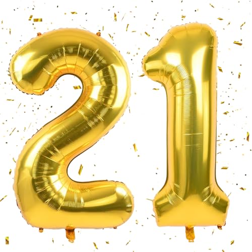 Golden Luftballon 21,Zahlen luftballons,40 Zoll Folienballon 21,101cm Zahlenballon 21 Helium Ballon luftballons 21 Geburtstag für Geburtstagsdeko Kinder Mädchen Junge Golden Luftballon 21,Zahlen luftballons,40 Zoll Folienballon 21,101cm Zahlenballon 21 Helium Ballon luftballons 21 Geburtstag für Geburtstagsdeko Kinder Mädchen Junge von UDRKFOPK