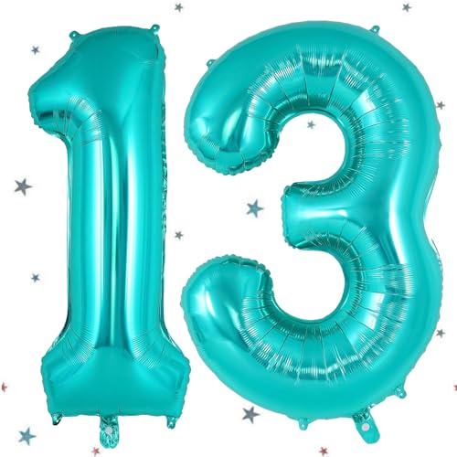 Grün Luftballon 13,Zahlen Luftballon Grün,40 Zoll Folienballon 1&3,Grün Zahlenballon 13 Helium Ballon Luftballon 13 Geburtstag für 13th Geburtstagsdeko Mädchen Junge Jubiläum Party Deko Grün Luftballon 13,Zahlen Luftballon Grün,40 Zoll Folienballon 1&3,Grün Zahlenballon 13 Helium Ballon Luftballon 13 Geburtstag für 13th Geburtstagsdeko Mädchen Junge Jubiläum Party Deko von UDRKFOPK