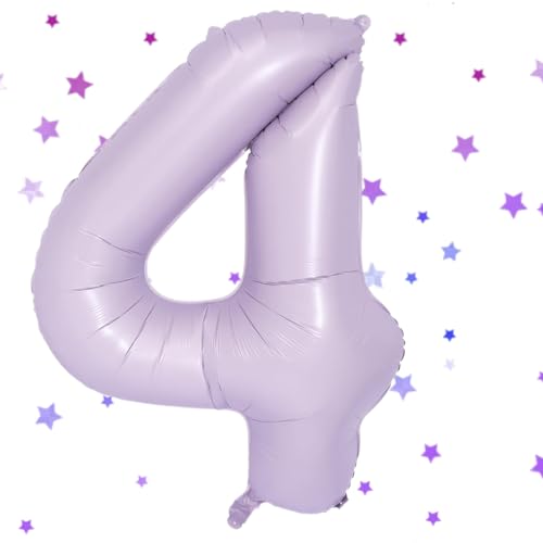 Hell Lila Luftballon 4,Zahlen Luftballon Hell Lila,40 Zoll Hell Lila Folienballon 4,101cm Hell Lila Zahlenballon 4 Helium Ballon Luftballon 4 Geburtstag für 4 Jahre Geburtstagsdeko Mädchen Junge Hell Lila Luftballon 4,Zahlen Luftballon Hell Lila,40 Zoll Hell Lila Folienballon 4,101cm Hell Lila Zahlenballon 4 Helium Ballon Luftballon 4 Geburtstag für 4 Jahre Geburtstagsdeko Mädchen Junge von UDRKFOPK