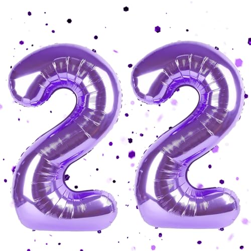 Lila Luftballon 22,Zahlen Luftballon Lila,40 Zoll lila Folienballon 22,Zahlenballon 22 Helium Ballon Luftballon 22 Geburtstag für 22th Geburtstagsdeko Mädchen Junge Lila Luftballon 22,Zahlen Luftballon Lila,40 Zoll lila Folienballon 22,Zahlenballon 22 Helium Ballon Luftballon 22 Geburtstag für 22th Geburtstagsdeko Mädchen Junge von UDRKFOPK