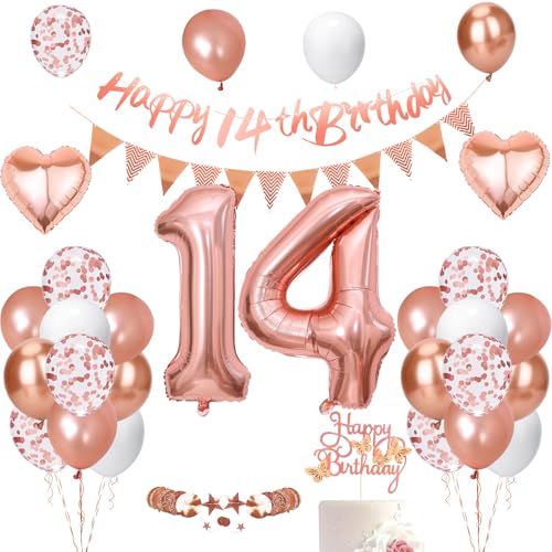 14 Geburtstag Mädchen,14 geburtstag mädchen Roségold,Geburtstagsdeko 14 jahre Mädchen,Luftballons 14.Geburtstag Happy Birthday Girlande,Ballon 14 Deko zum Geburtstag, Geburtstagsdeko Mädchen 14 Jahr 14 Geburtstag Mädchen,14 geburtstag mädchen Roségold,Geburtstagsdeko 14 jahre Mädchen,Luftballons 14.Geburtstag Happy Birthday Girlande,Ballon 14 Deko zum Geburtstag, Geburtstagsdeko Mädchen 14 Jahr von UDRKFOPK