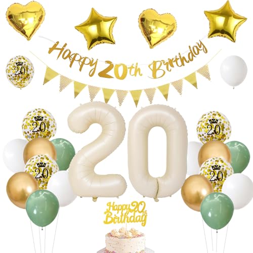 20 Geburtstag Frauen Männer,Deko 20. geburtstag Frauen,Salbeigrüne Geburtstagsdeko 20 jahre Frauen,Folienballon Zahl Luftballon 20.Geburtstag Happy Birthday Girlande Geburtstagsdeko Frauen 20 Jahr 20 Geburtstag Frauen Männer,Deko 20. geburtstag Frauen,Salbeigrüne Geburtstagsdeko 20 jahre Frauen,Folienballon Zahl Luftballon 20.Geburtstag Happy Birthday Girlande Geburtstagsdeko Frauen 20 Jahr von UDRKFOPK