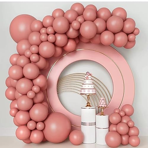 Luftballons Dunkel Rosa,84 Stück Luftballons Girlande Ballons Dunkel Rosa18 Zoll 12 Zoll 10 Zoll 5 Zoll,Helium Luftballons Dunkel Rosa für Hochzeit,Geburtstag,Babyparty,Graduierung,Deko von UDRKFOPK