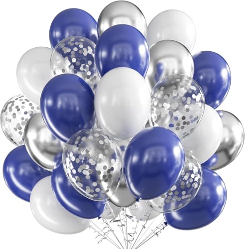Luftballons Geburtstag Blau und Silber,60 Stück 12 Zoll Metallic Blaue und Silber Luftballons,ballons geburtstag,luftballons Weiß Silber für Geburtstag Hochzeit Verlobung Neujahr Party Deko Luftballons Geburtstag Blau und Silber,60 Stück 12 Zoll Metallic Blaue und Silber Luftballons,ballons geburtstag,luftballons Weiß Silber für Geburtstag Hochzeit Verlobung Neujahr Party Deko von UDRKFOPK