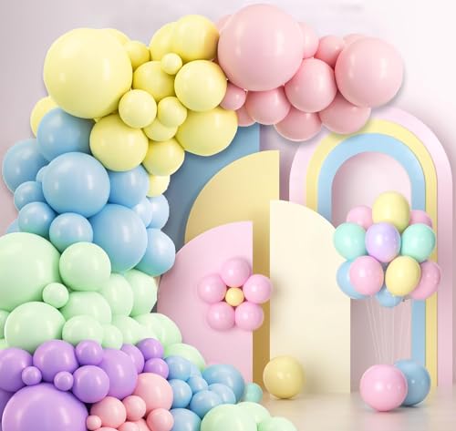 UDRKFOPK Luftballons Pastellfarben,125 Stück Girlande Satz von Pastell Luftballons 18 Zoll 12 Zoll 10 Zoll 5 Zoll, Helium Luftballon Girlande für Hochzeit,Geburtstag,Babyparty,Graduierung,Deko UDRKFOPK Luftballons Pastellfarben,125 Stück Girlande Satz von Pastell Luftballons 18 Zoll 12 Zoll 10 Zoll 5 Zoll, Helium Luftballon Girlande für Hochzeit,Geburtstag,Babyparty,Graduierung,Deko von UDRKFOPK