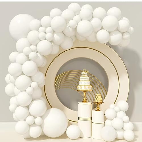 Luftballons Weiß,84 Stück Luftballons Geburtstag Girlande Satz von Ballons Weiß 18 Zoll 12 Zoll 10 Zoll 5 Zoll,Helium Weiß Luftballons für Hochzeit,Geburtstag,Babyparty,Graduierung,Deko Luftballons Weiß,84 Stück Luftballons Geburtstag Girlande Satz von Ballons Weiß 18 Zoll 12 Zoll 10 Zoll 5 Zoll,Helium Weiß Luftballons für Hochzeit,Geburtstag,Babyparty,Graduierung,Deko von UDRKFOPK