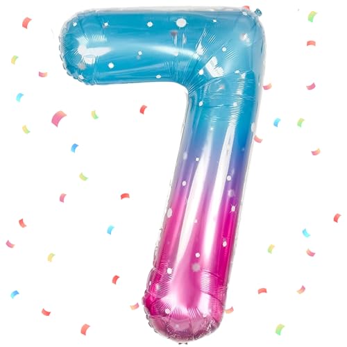 Rosa Blau Luftballon 7,Zahlen Luftballon Rosa Blau,40 Zoll Rosa Blau Folienballon 7,101cm Rosa Blau Zahlenballon 7 Helium Ballon Luftballon 7 Geburtstag für 7 Jahre Geburtstagsdeko Mädchen Junge Rosa Blau Luftballon 7,Zahlen Luftballon Rosa Blau,40 Zoll Rosa Blau Folienballon 7,101cm Rosa Blau Zahlenballon 7 Helium Ballon Luftballon 7 Geburtstag für 7 Jahre Geburtstagsdeko Mädchen Junge von UDRKFOPK