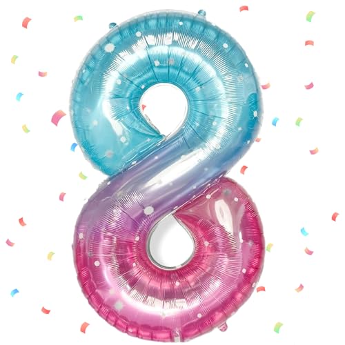 Rosa Blau Luftballon 8,Zahlen Luftballon Rosa Blau,40 Zoll Rosa Blau Folienballon 8,101cm Rosa Blau Zahlenballon 8 Helium Ballon Luftballon 8 Geburtstag für 8 Jahre Geburtstagsdeko Mädchen Junge Rosa Blau Luftballon 8,Zahlen Luftballon Rosa Blau,40 Zoll Rosa Blau Folienballon 8,101cm Rosa Blau Zahlenballon 8 Helium Ballon Luftballon 8 Geburtstag für 8 Jahre Geburtstagsdeko Mädchen Junge von UDRKFOPK