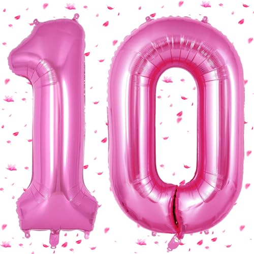 Rosa Pink Luftballon 10,Zahlen Luftballons rosa pink,40 Zoll Folienballon 10,101cm Rosa Pink Zahlenballon 10 Helium Ballon 10 Geburtstag für Geburtstagsdeko Kinder Mädchen Junge Rosa Pink Luftballon 10,Zahlen Luftballons rosa pink,40 Zoll Folienballon 10,101cm Rosa Pink Zahlenballon 10 Helium Ballon 10 Geburtstag für Geburtstagsdeko Kinder Mädchen Junge von UDRKFOPK