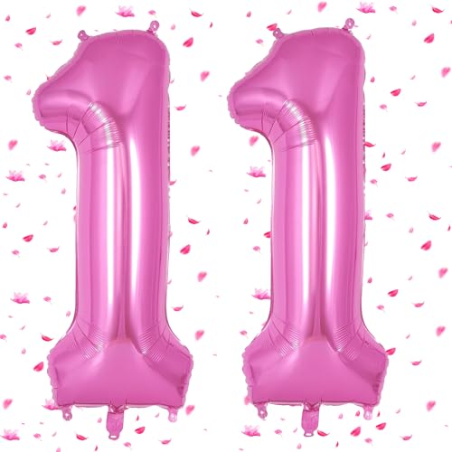 Rosa Pink Luftballon 11,Zahlen Luftballons rosa pink,40 Zoll Folienballon 11,101cm Rosa Pink Zahlenballon 11 Helium Ballon 11 Geburtstag für Geburtstagsdeko Kinder Mädchen Junge Rosa Pink Luftballon 11,Zahlen Luftballons rosa pink,40 Zoll Folienballon 11,101cm Rosa Pink Zahlenballon 11 Helium Ballon 11 Geburtstag für Geburtstagsdeko Kinder Mädchen Junge von UDRKFOPK