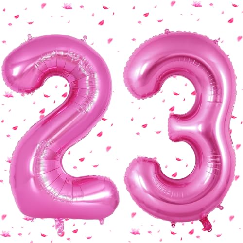 Rosa Pink Luftballon 23,Zahlen Luftballons rosa pink,40 Zoll Rosa Pink Folienballon 2&3,Zahlenballon 23 Helium Ballon 23 Geburtstag für 23th 32th Geburtstagsdeko Mädchen Junge Rosa Pink Luftballon 23,Zahlen Luftballons rosa pink,40 Zoll Rosa Pink Folienballon 2&3,Zahlenballon 23 Helium Ballon 23 Geburtstag für 23th 32th Geburtstagsdeko Mädchen Junge von UDRKFOPK