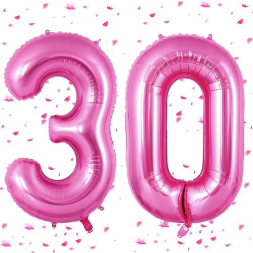 Rosa Pink Luftballon 30,Zahlen Luftballons rosa pink,40 Zoll Rosa Pink Folienballon 3&0,Zahlenballon 30 Helium Ballon 30 Geburtstag für Geburtstagsdeko Frau Mann Jubiläum Party Rosa Pink Luftballon 30,Zahlen Luftballons rosa pink,40 Zoll Rosa Pink Folienballon 3&0,Zahlenballon 30 Helium Ballon 30 Geburtstag für Geburtstagsdeko Frau Mann Jubiläum Party von UDRKFOPK